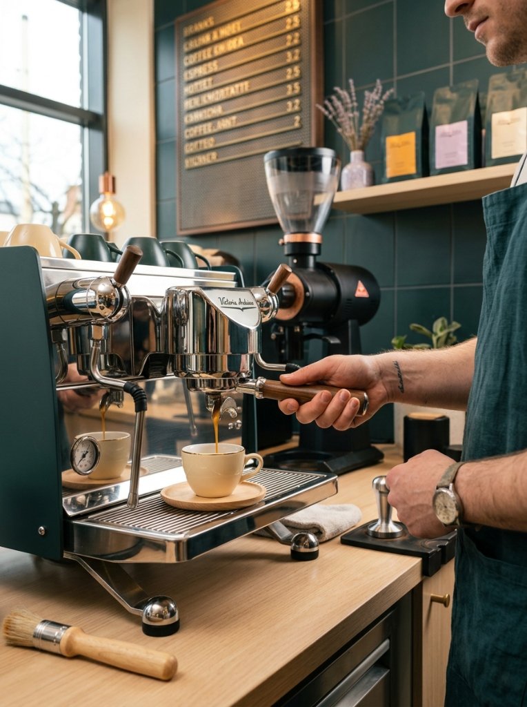 Visual representation of the Espresso brewing process